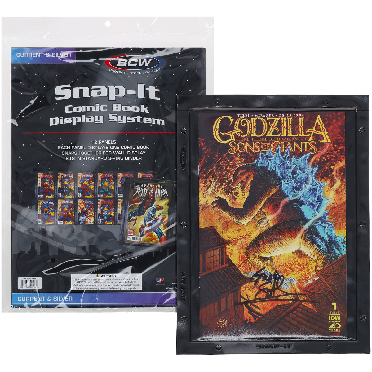 BCW Comic Book Snap-It - Black – front product view
