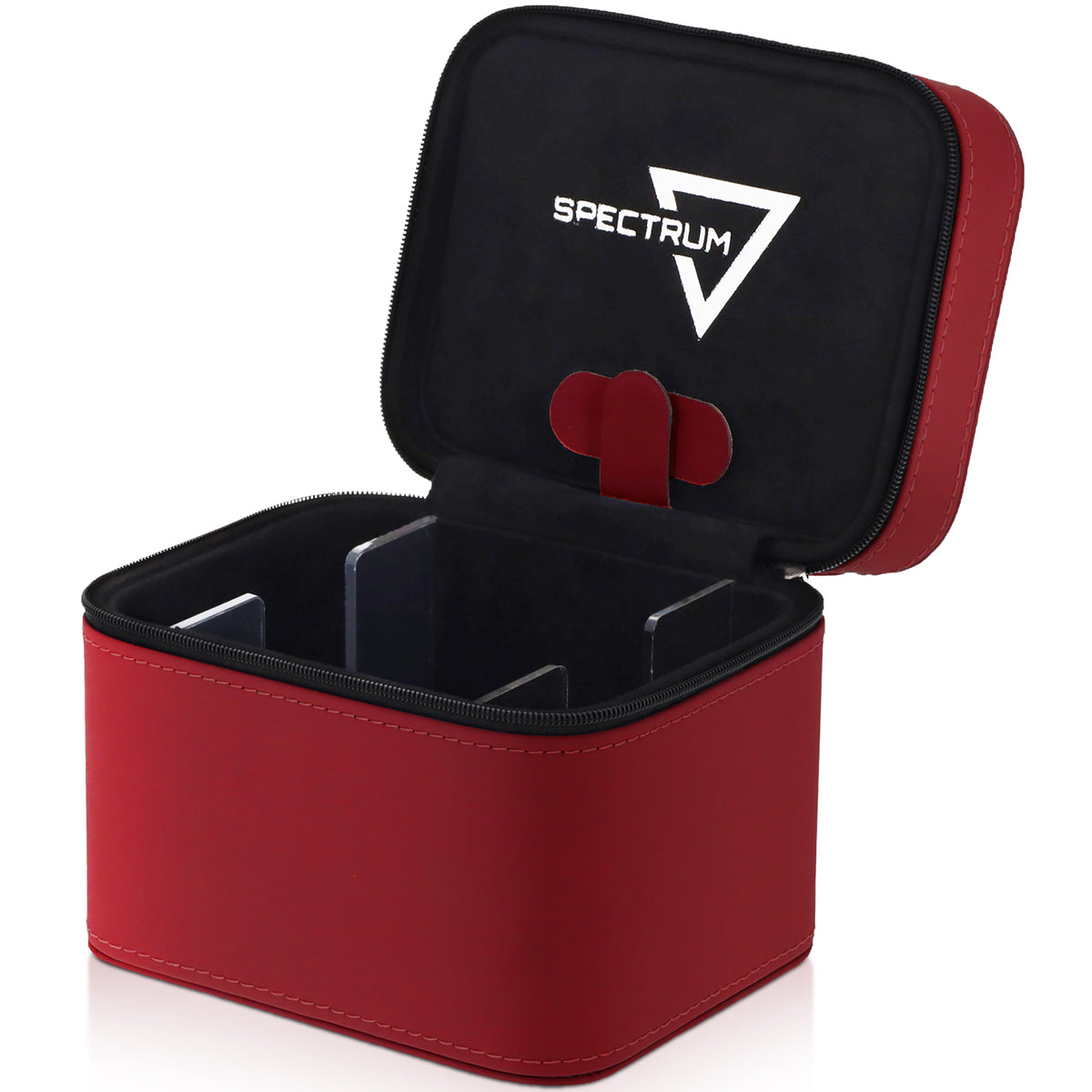 BCW Prism Deck Case - Matrix - Red – front product view