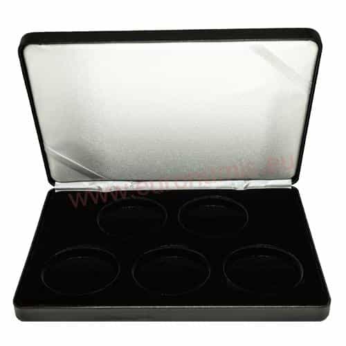 NOBILE coin etui for 5 coin capsules UNI CAPS L (black)