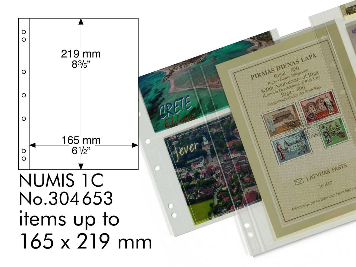 Coin Sheets NUMIS, 1 pocket for coin sets