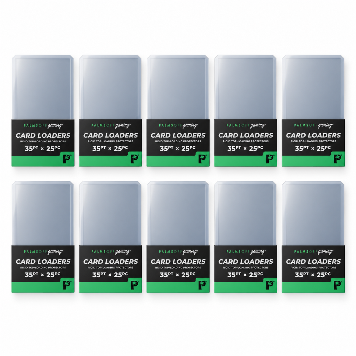 Palms Off Gaming 250 x 35pt Top Loaders — 10 x 25-Packs