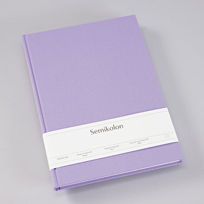 Notebook Classic (A4) ruled, lilac silk