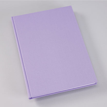 Notebook Classic (A4) plain, lilac silk