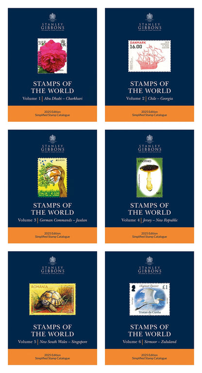 STANLEY GIBBONS 2025 Stamps Of The World - Set Of 6 Catalogues