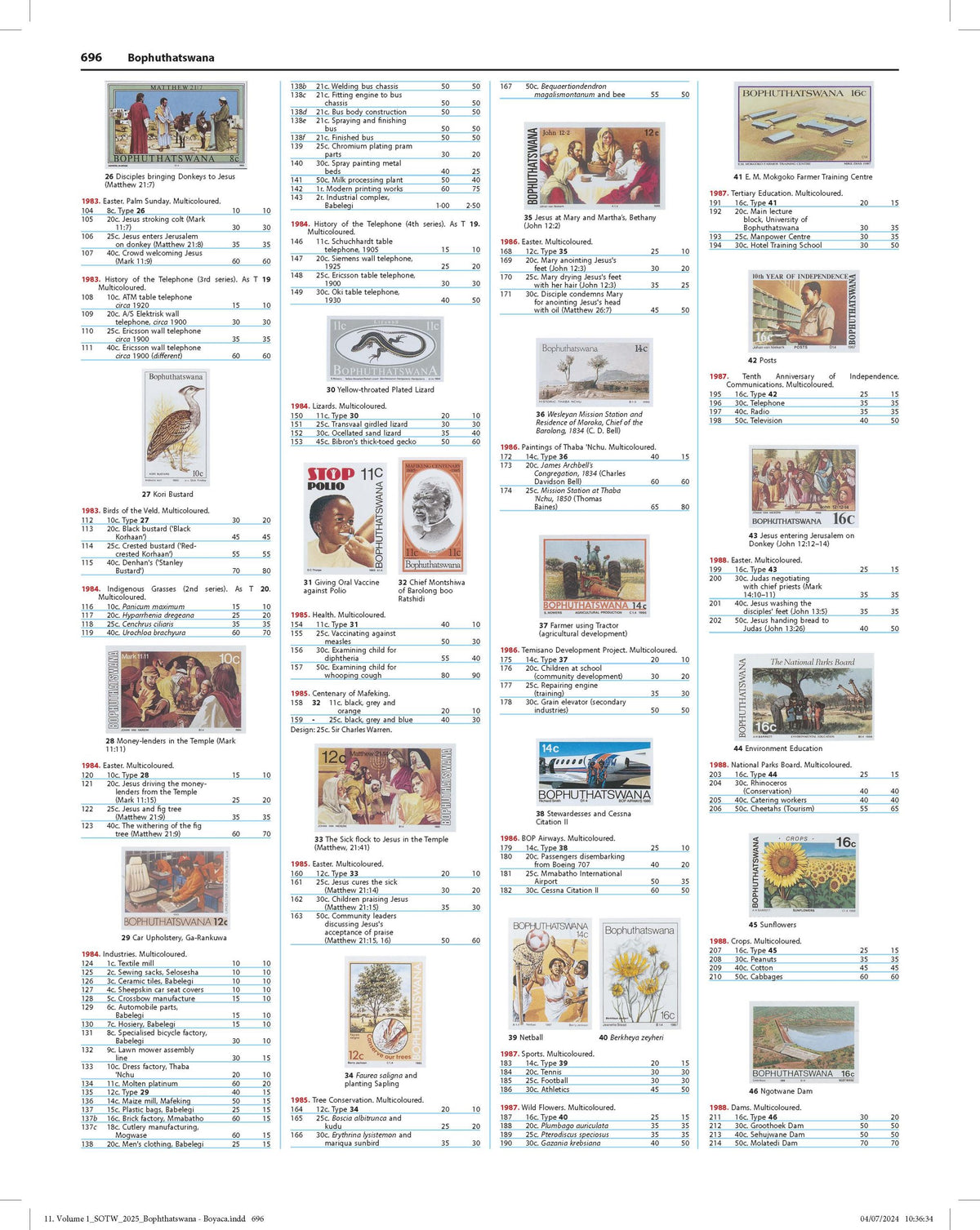 STANLEY GIBBONS 2025 Stamps Of The World - Set Of 6 Catalogues