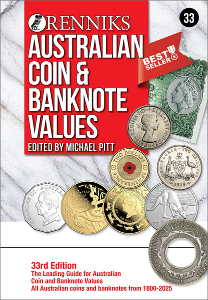 Renniks Australian Coin & Banknote Values 33rd Edition, Softcover