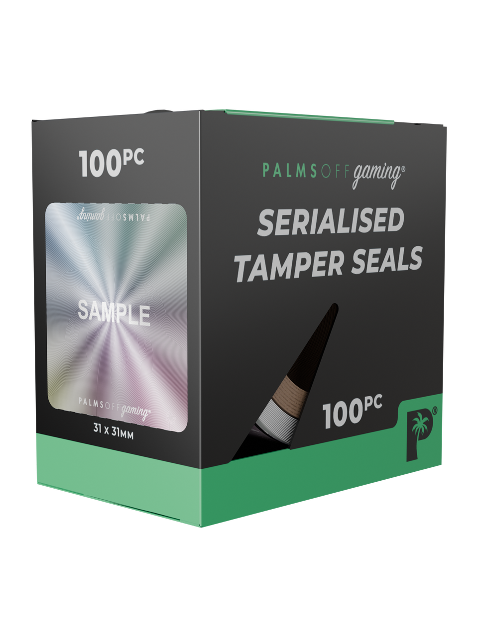 Palms Off Gaming Serialised Tamper Seals 100pc Box