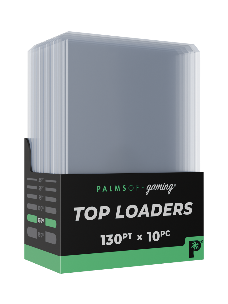 Palms Off Gaming 130pt Top Loaders 10pc