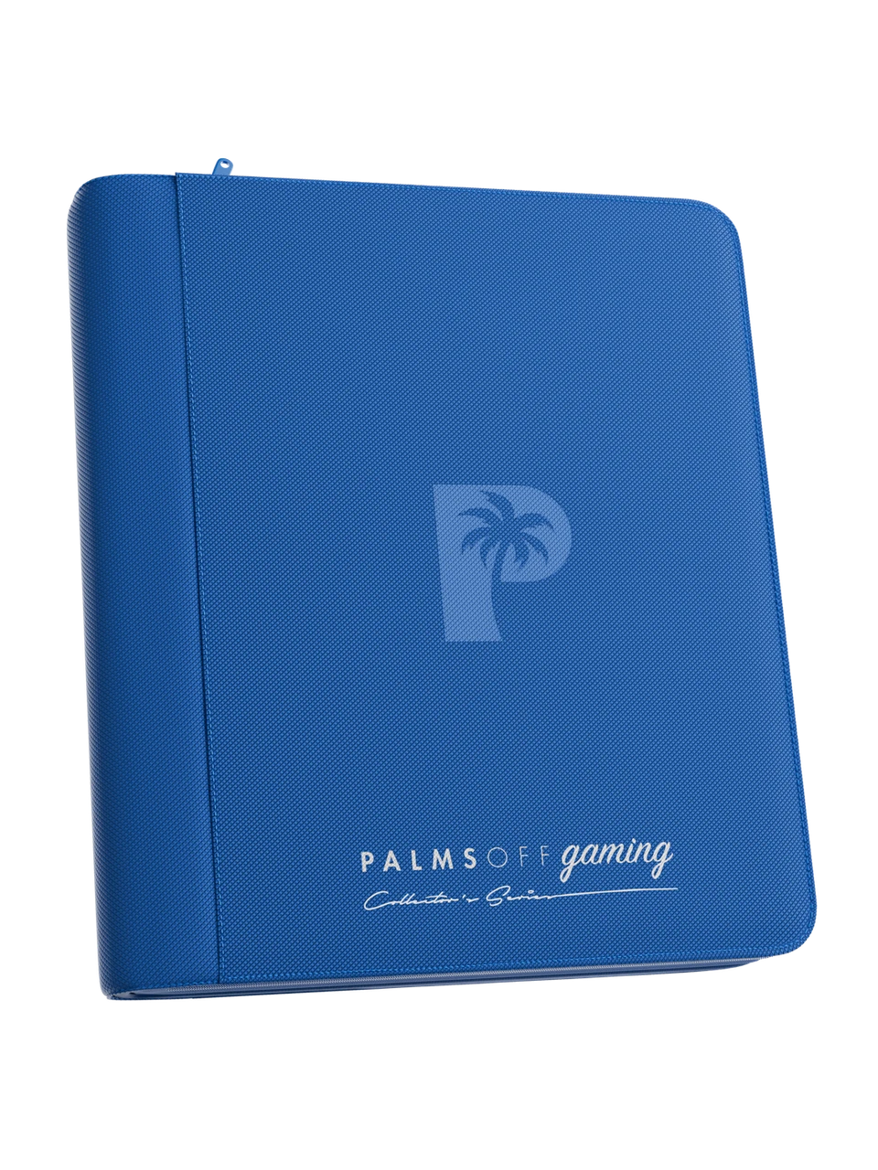 Palms Off Gaming 4 Pocket Top Loader Zip Binder Blue