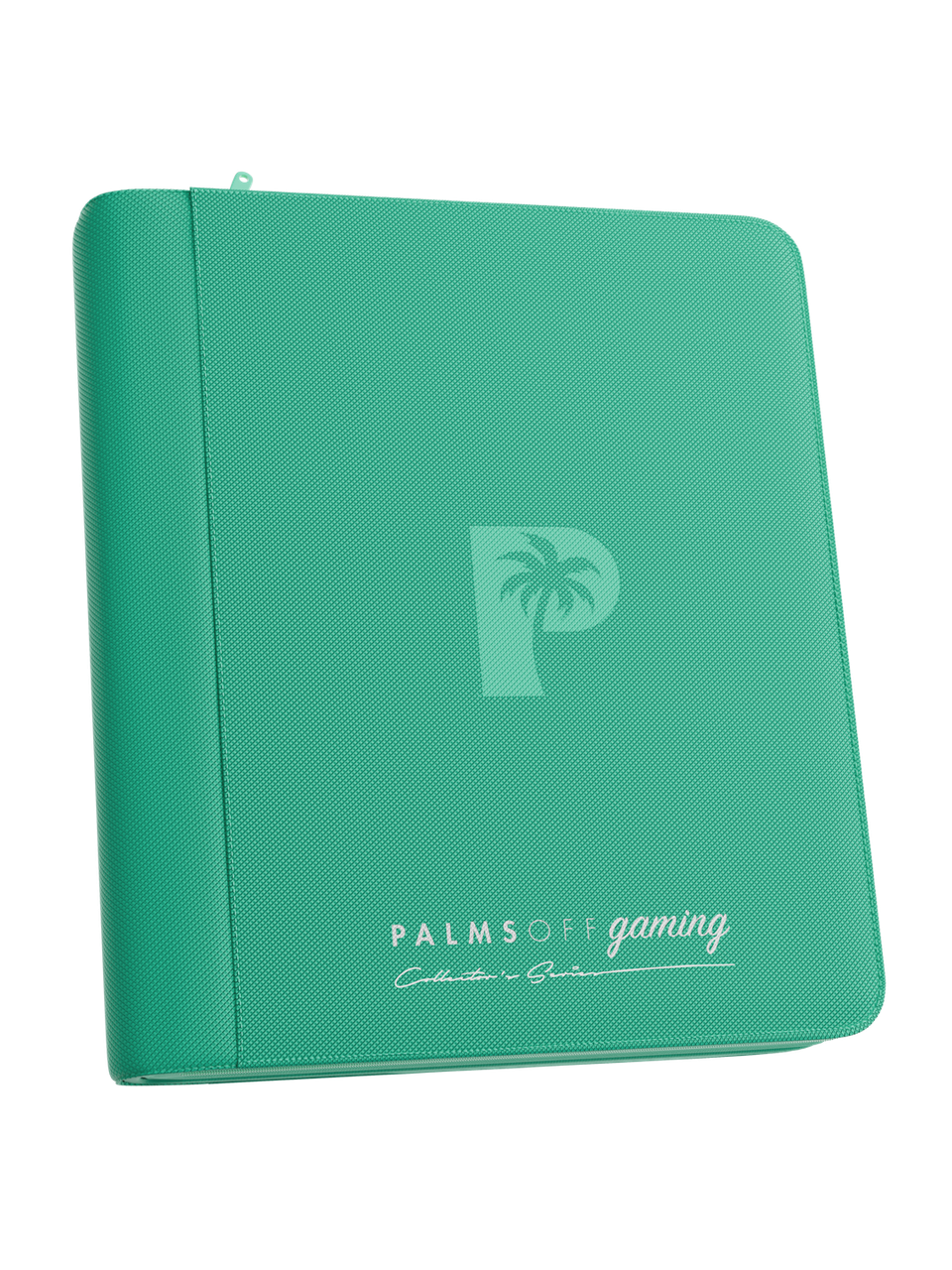 Palms Off Gaming 4 Pocket Top Loader Zip Binder Turquoise