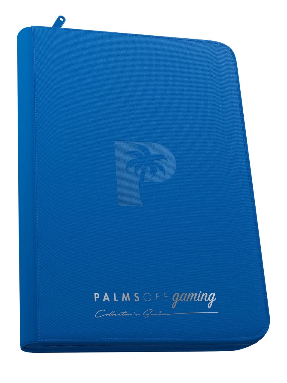 Palms Off Gaming 9 Pocket Top Loader Zip Binder Blue