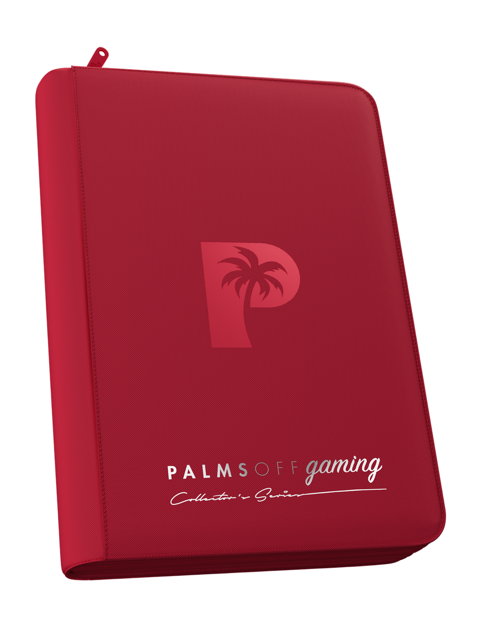 Palms Off Gaming 4 Pocket Zip Binder Red