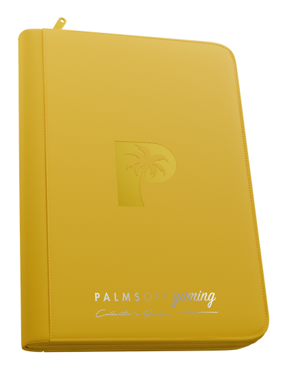 Palms Off Gaming 9 Pocket Yellow Binder 400 Soft + 400 Inner Sleeves