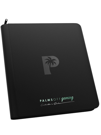 Palms Off Gaming Two Black 12 Pocket Binders + 1000 Standard Sleeves