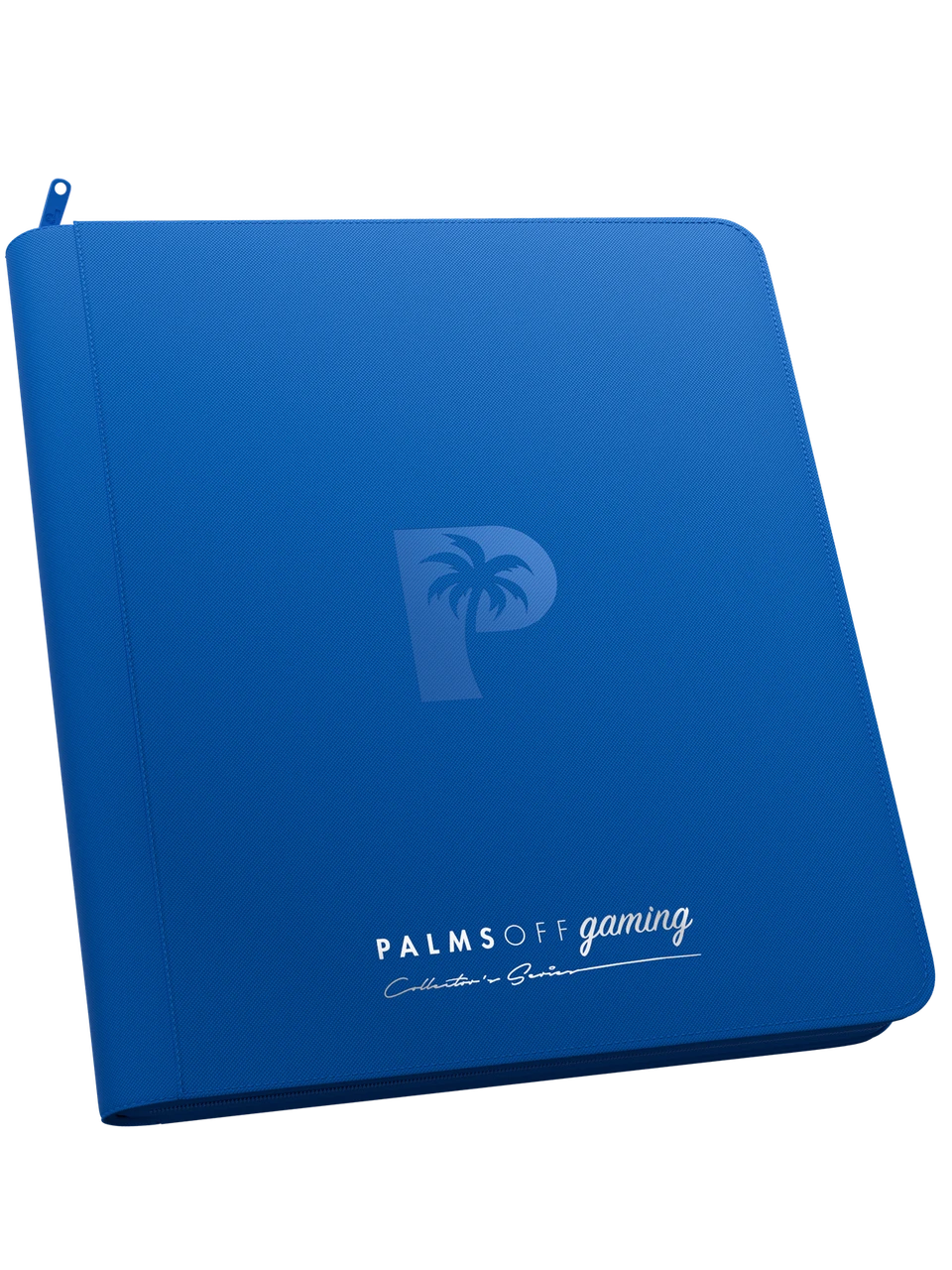 Palms Off Gaming 12 Pocket Blue Zip Binder + 500 Standard Sleeves