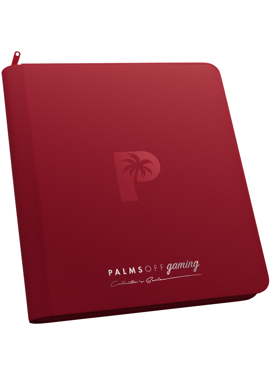 Palms Off Gaming 12 Pocket Zip Binder Red
