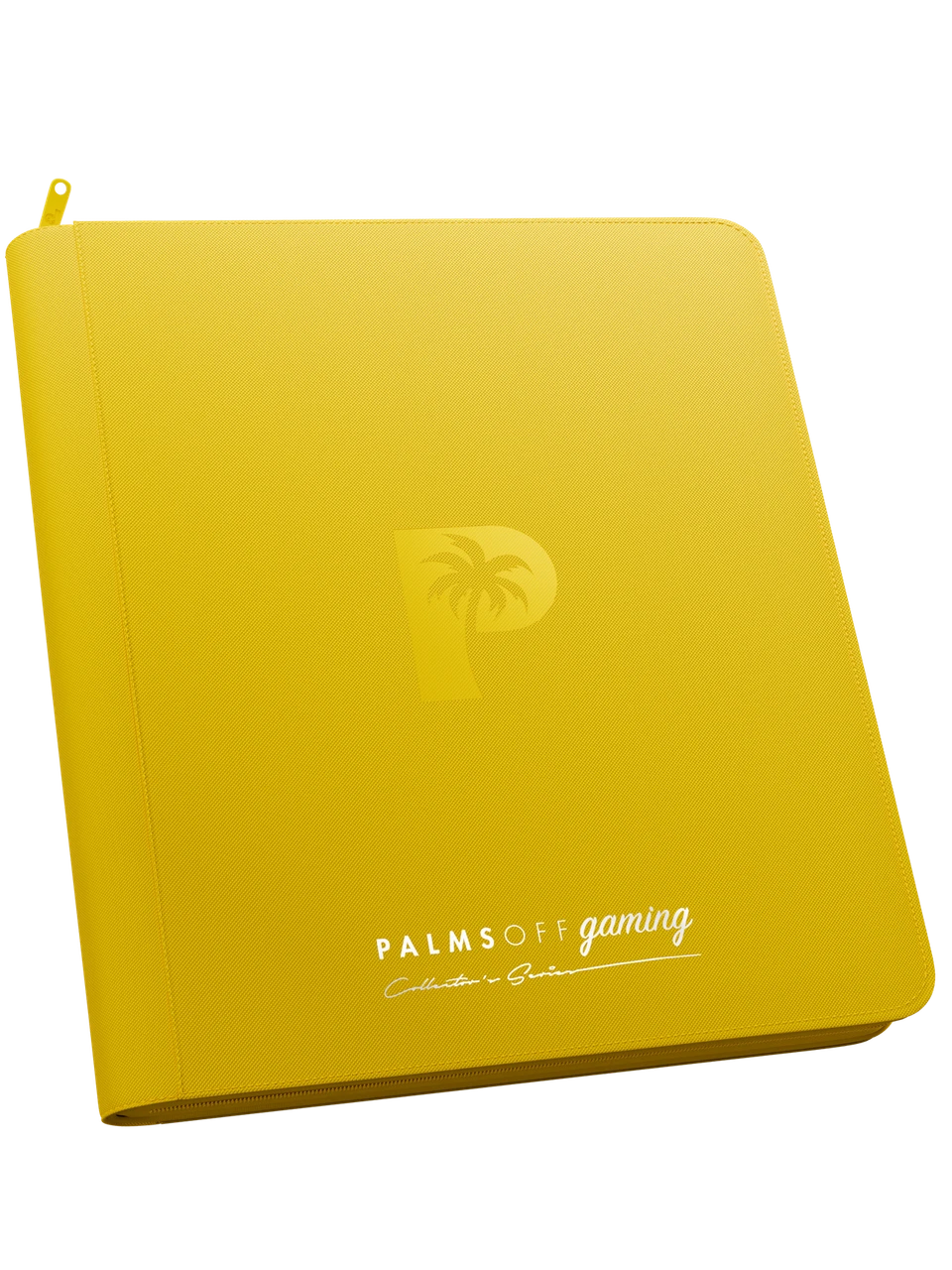 Palms Off Gaming 12 Pocket Yellow Zip Binder + 500 Standard Sleeves