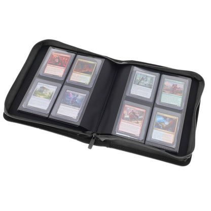 BCW Z-Folio 4-Pocket Lx Album - Toploaders - Black – open view