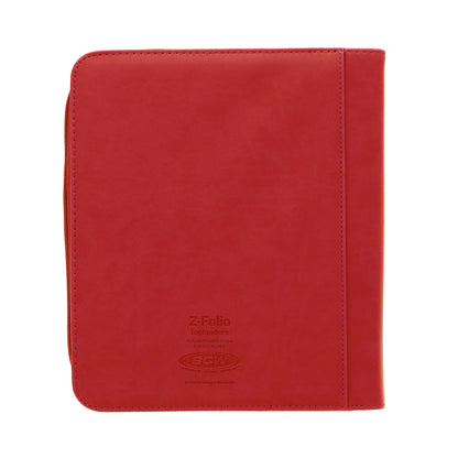 BCW Z-Folio 4-Pocket Lx Album - Toploaders - Red – rear view