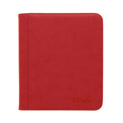 BCW Z-Folio 4-Pocket Lx Album - Toploaders - Red – front product view