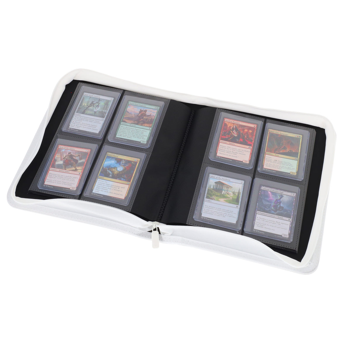 BCW Z-Folio 3-Pocket Lx Album - Toploaders - White – open view