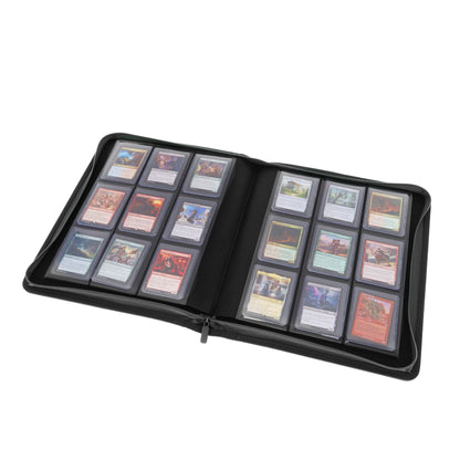 BCW Z-Folio 9-Pocket Lx Album - Toploaders - Black – open view