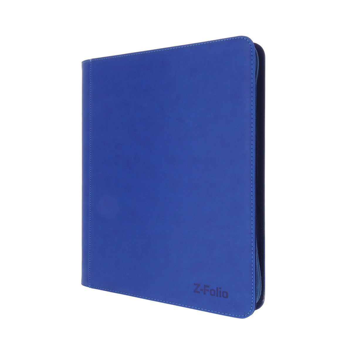 BCW Z-Folio 9-Pocket Lx Album - Toploaders - Blue – angled view