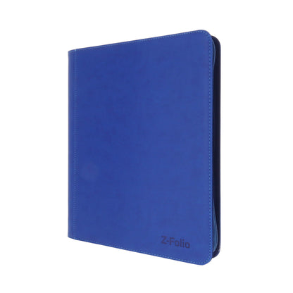 BCW Z-Folio 9-Pocket Lx Album - Toploaders - Blue – angled view