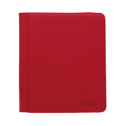 BCW Z-Folio 9-Pocket Lx Album - Toploaders - Red – front product view