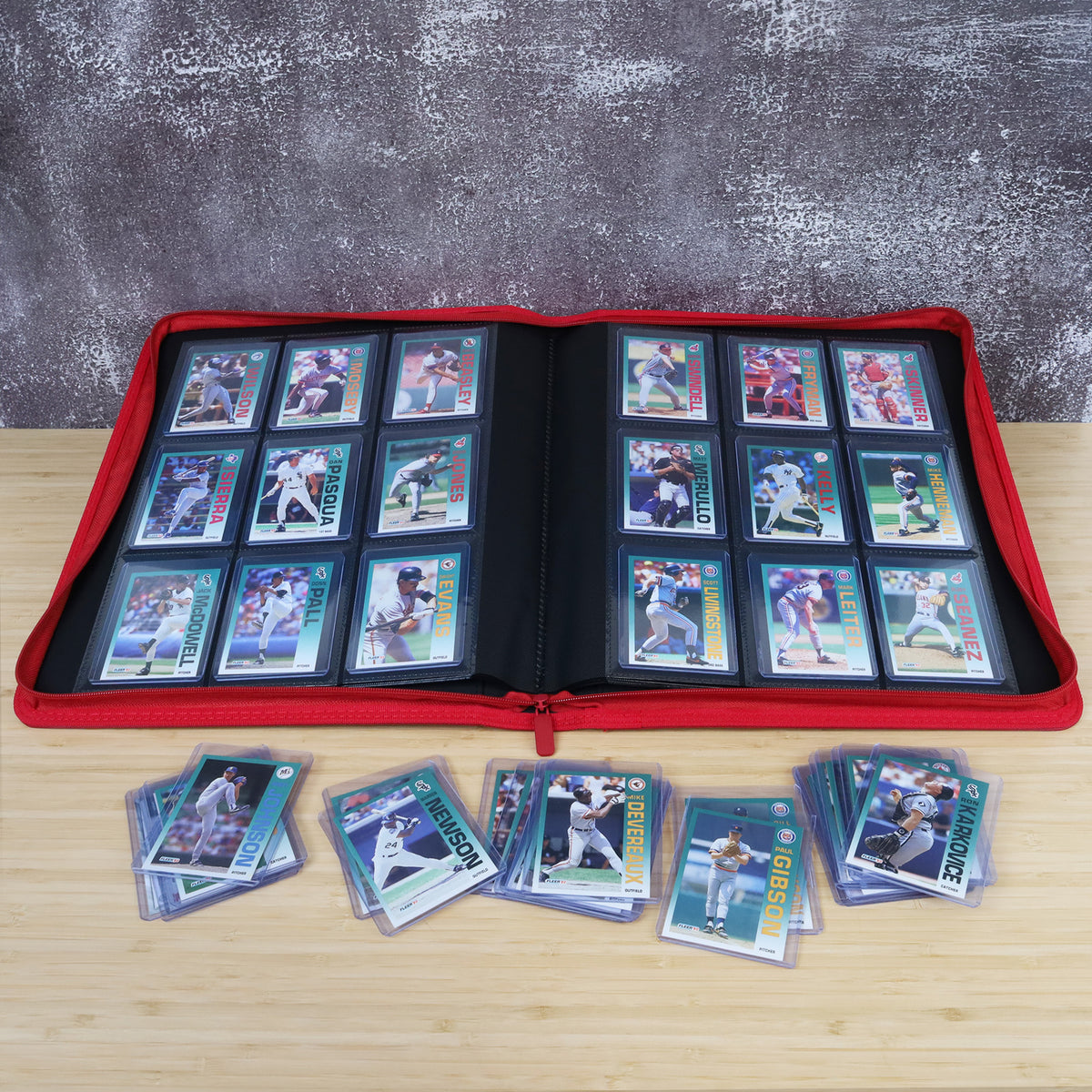 BCW Z-Folio 9-Pocket Lx Album - Toploaders - Red – front product view