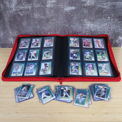 BCW Z-Folio 9-Pocket Lx Album - Toploaders - Red – front product view