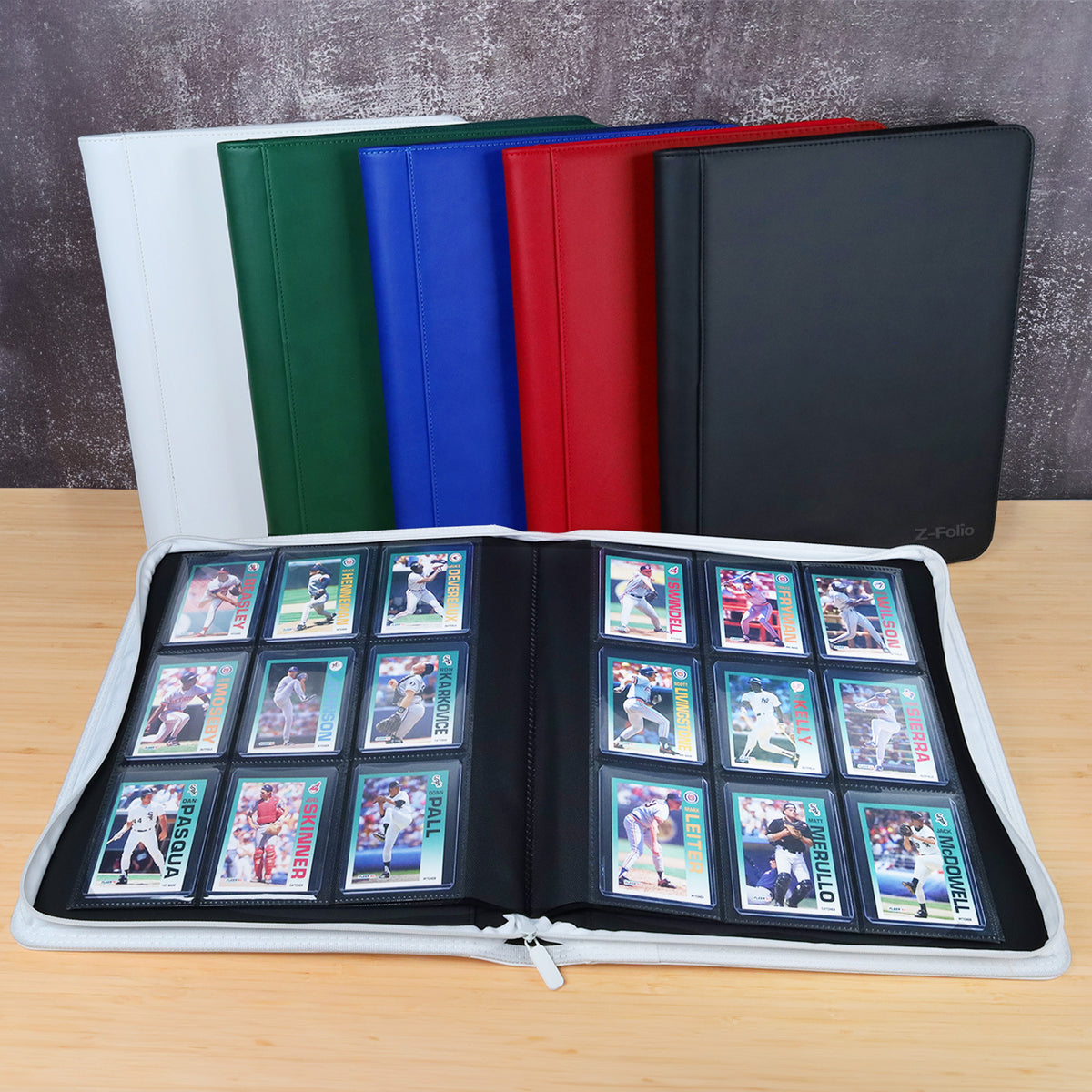 BCW Z-Folio 9-Pocket Lx Album - Toploaders - White – front product view
