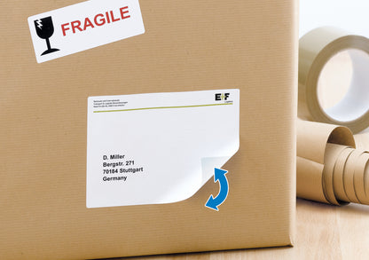 Removable Address Labels A4, 99.1 x 139mm, White, Movables Technology (100 labels / 25 sheets)