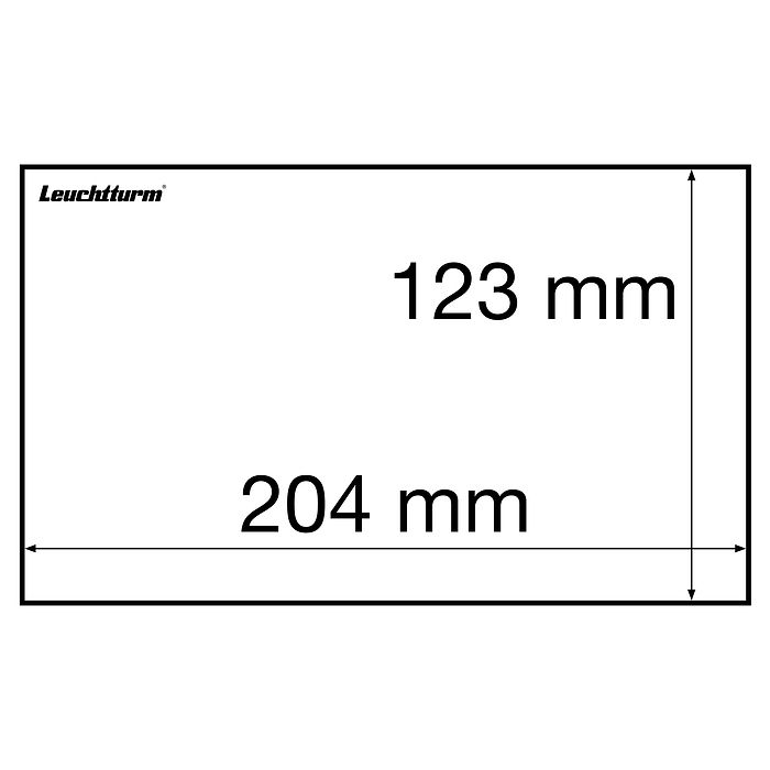 BASIC Banknote Sleeves, for banknotes up to 204 x 123mm, pack of 50