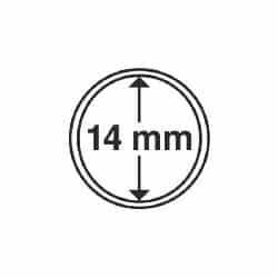 Coin Capsules, Inner Diameter 14mm, 100 per pack