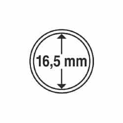 Coin Capsules, Inner Diameter 16.5mm, 100 per pack