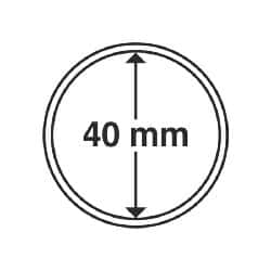 Coin Capsules, Inner Diameter 40mm, 100 per pack