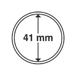 Coin Capsules, Inner Diameter 41mm, 100 per pack