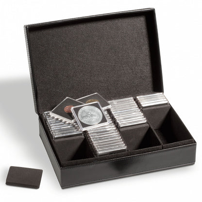 Coin case for 100 QUADRUM Coin Capsules, black