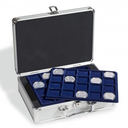Coin Case for 144 2-Euro coins in capsules, includes 6 Coin Trays