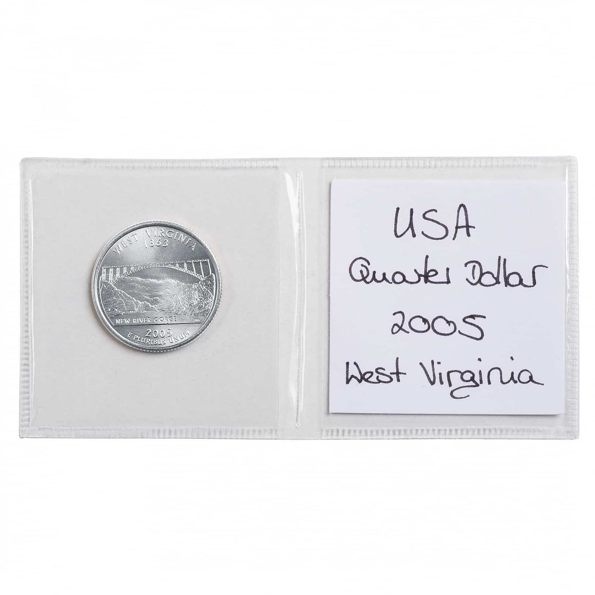 Coin pockets, for 2 Coins 52 x 103mm incl. white cards for labeling