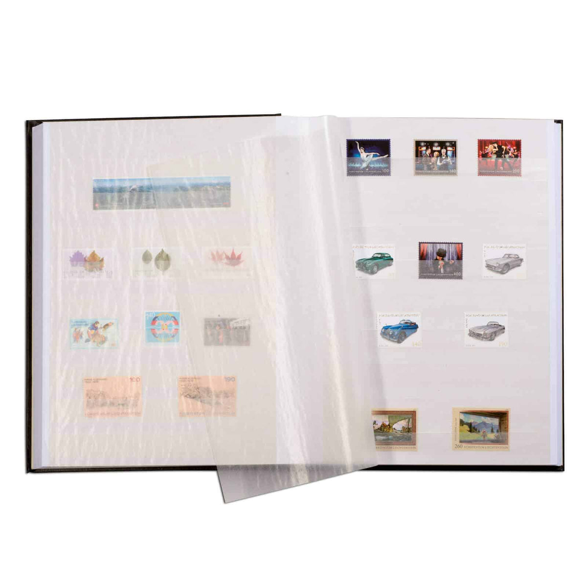 A4 Stockbook COMFORT, 64 white pages, padded cover, blue