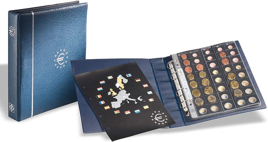 Euro Coin Album in OPTIMA format, blue