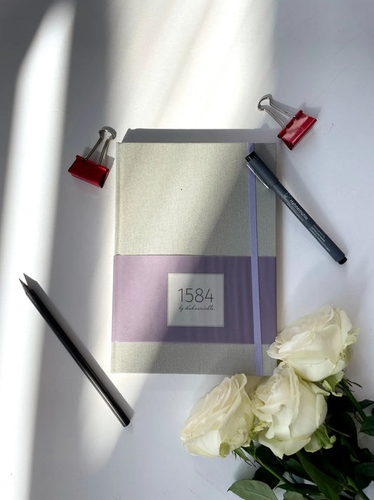 Hahnemühle 1584 notebook, A5, lilac, SKU 10625009
