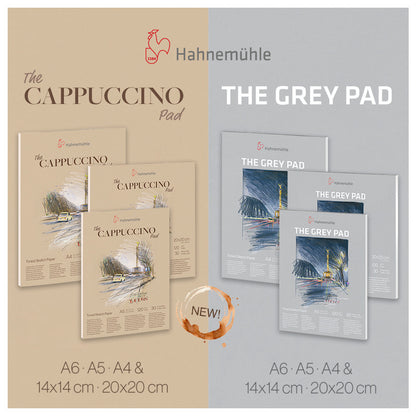 Hahnemühle Grey Pad and Cappuccino Pad range in assorted sizes