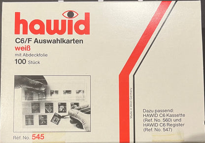 HAWID C6 White Stockcards 3 strip (100)