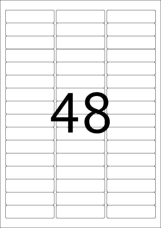 Removable Inscription Strips A4, 63.5 x 16.9mm, White, Movables Technology