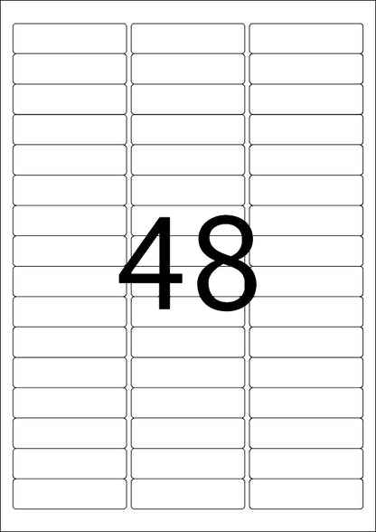 Removable Inscription Strips A4, 63.5 x 16.9mm, White, Movables Technology