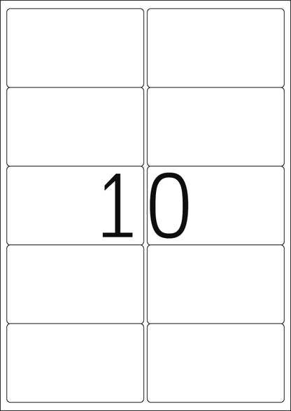 Removable Address Labels A4, 99.1 x 57mm, White, Movables Technology