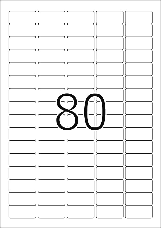 Power Labels, with Strong Adhesion A4, 35.6 x 16.9mm, made of Paper